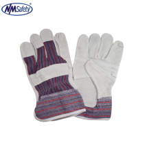 NMSAFETY china manufacture cheap leather welding safety en388 gloves